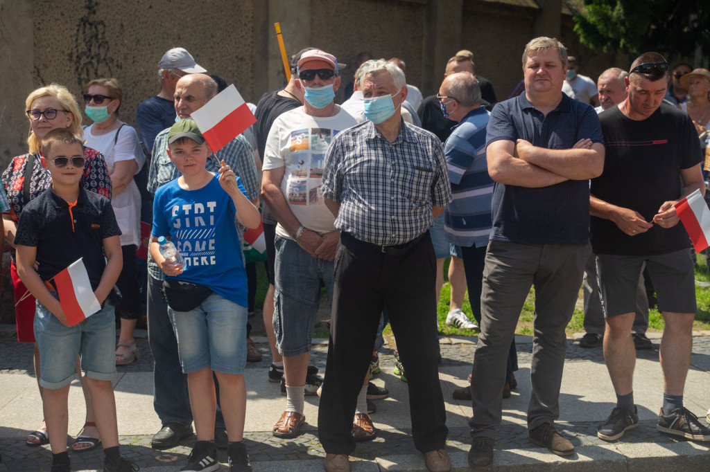 Prezydent Andrzej Duda w Brzegu: mówił o pięknych dziejach miasta, Wydarzeniach Brzeskich z 1966 roku oraz o LGBT [fotorelacja]