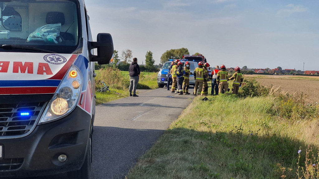 Rowerzystka ukarana mandatem po zderzeniu z motocyklistą