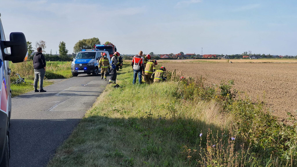 Rowerzystka ukarana mandatem po zderzeniu z motocyklistą