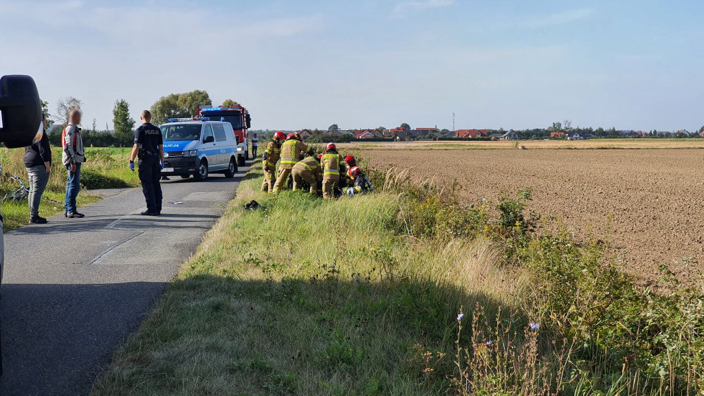 Rowerzystka ukarana mandatem po zderzeniu z motocyklistą