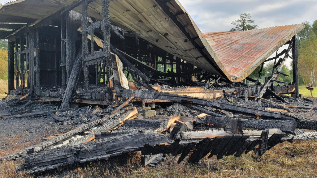 Na boisku w Lubszy spłonął 
