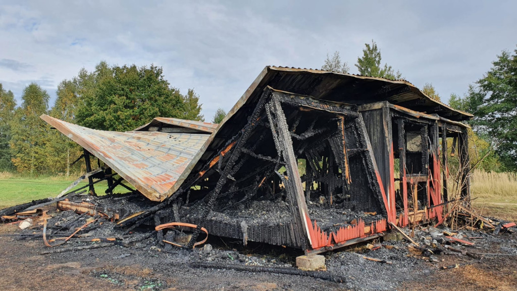 Na boisku w Lubszy spłonął 