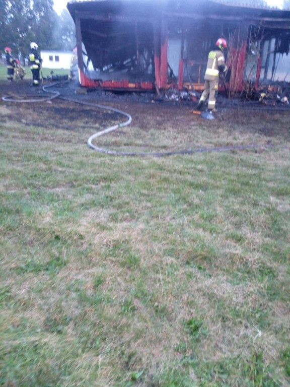 Na boisku w Lubszy spłonął 