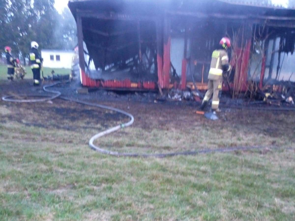 Na boisku w Lubszy spłonął 