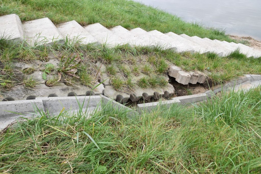 Wał przeciwpowodziowy w Brzegu czeka drobna naprawa, ale zdaniem RZGW nie przesiąka [wideo]