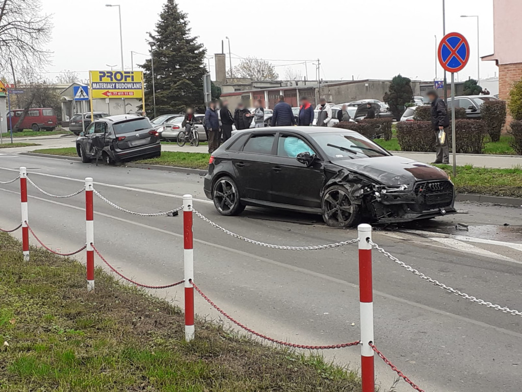 Kolizja na ul. Chocimskiej w Brzegu