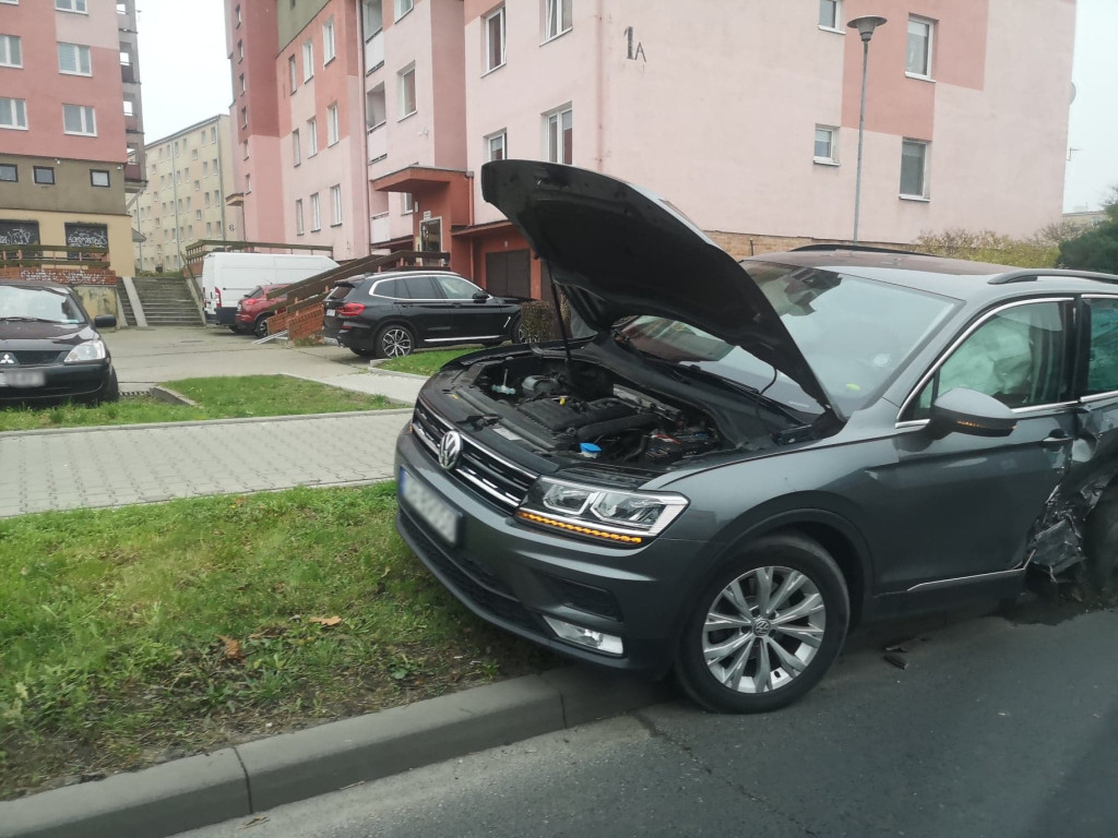 Kolizja na ul. Chocimskiej w Brzegu