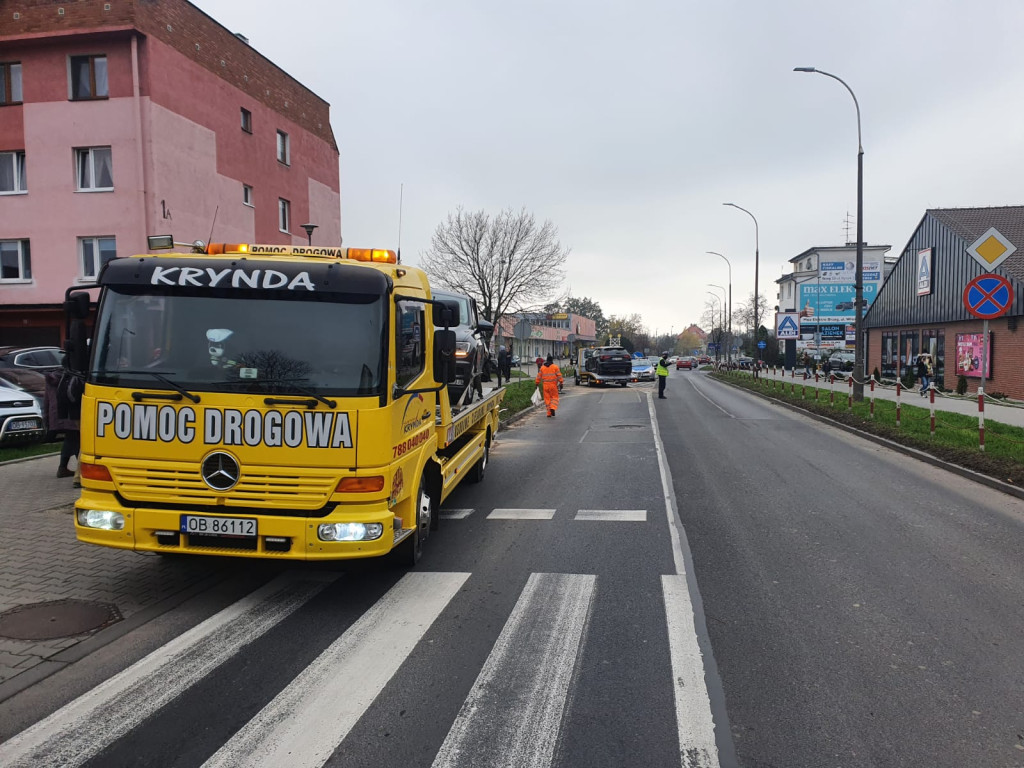 Kolizja na ul. Chocimskiej w Brzegu