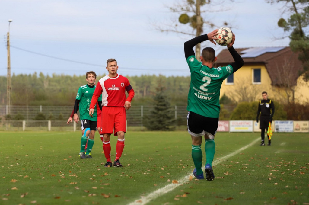 Klasa A zakończyła rundę jesienną. KS Skarbimierz został nowym liderem! [GALERIA z meczu Victoria II Chróścice - KS Skarbimierz]