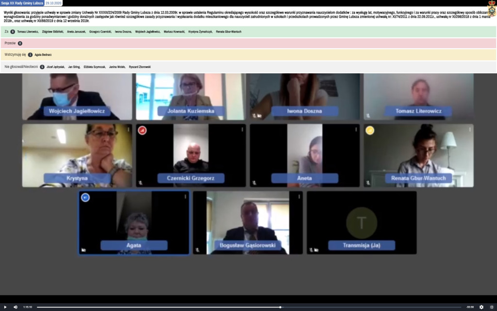 Dlaczego Gmina Brzeg jako jedyna w powiecie nie wyświetla wyników głosowań podczas transmisji z sesji?