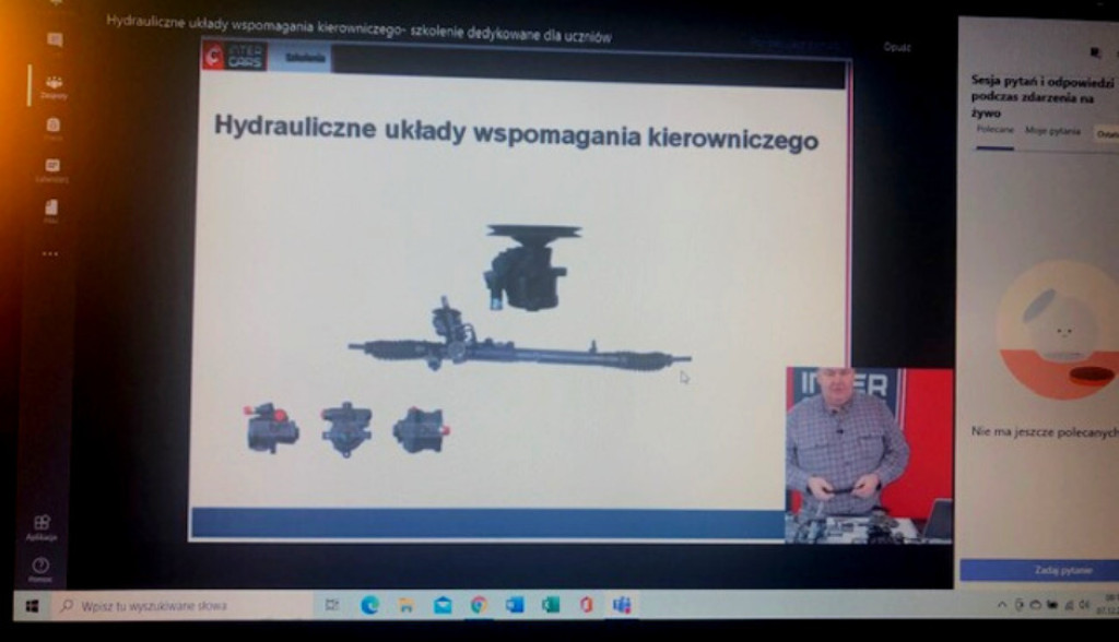Inter Cars zorganizował zdalne szkolenia dla uczniów ZSB w Brzegu