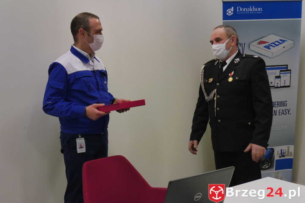 Donaldson wspomaga strażaków z Dobrzynia