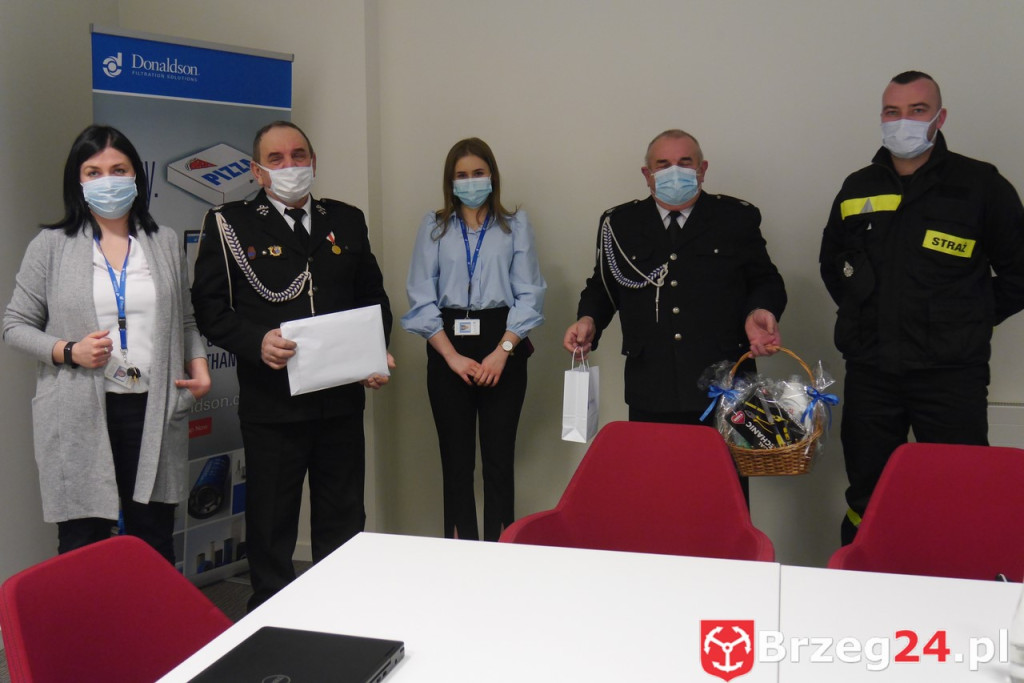 Donaldson wspomaga strażaków z Dobrzynia