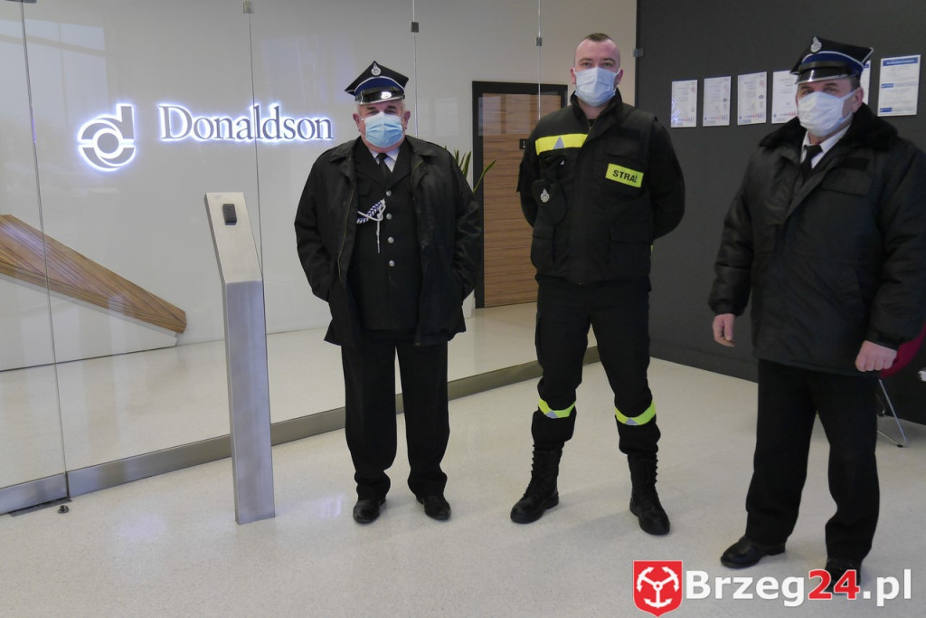 Donaldson wspomaga strażaków z Dobrzynia