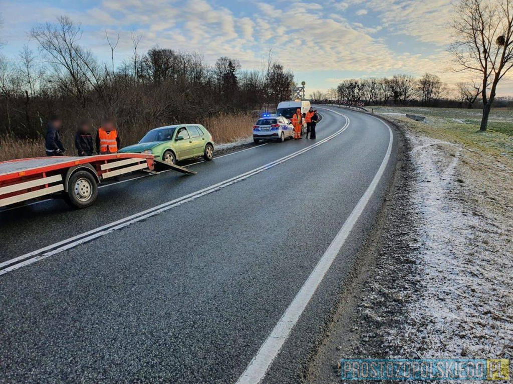 Kolizja na DK94. Kierowca volkswagena najechał na tył skody