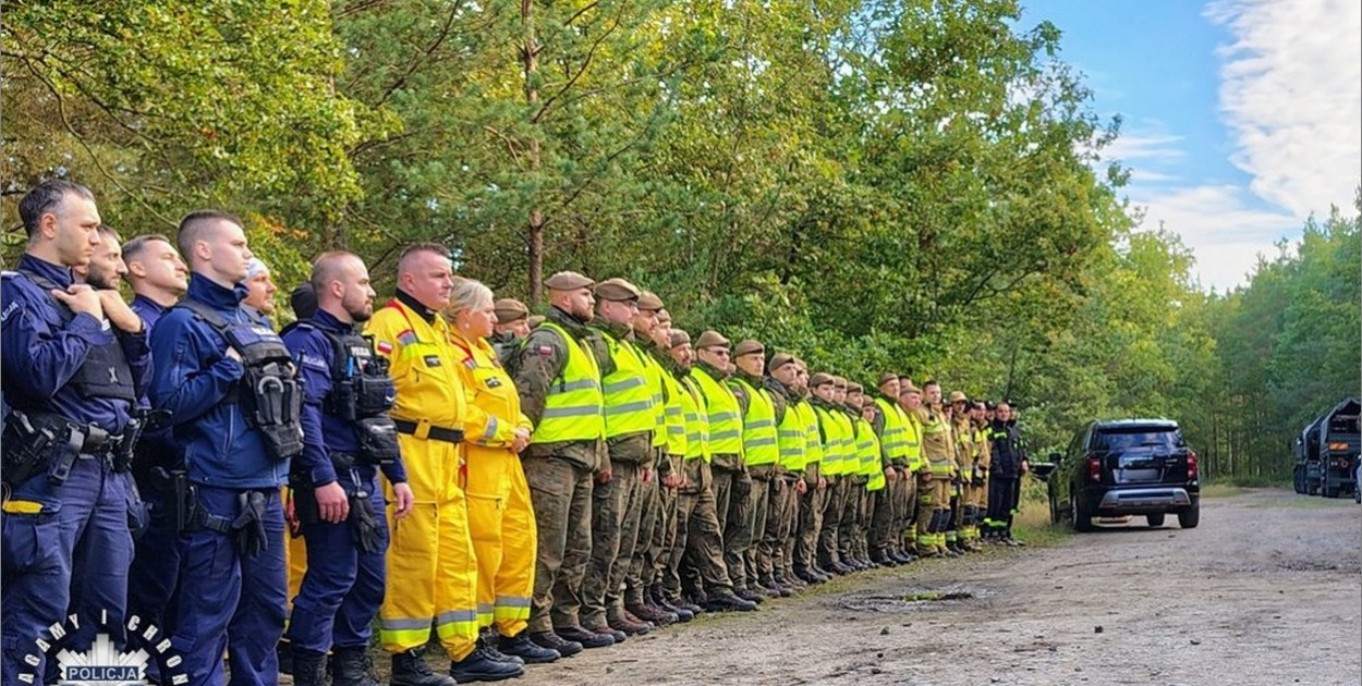 Policja, straż i wojsko we wspólnej akcji