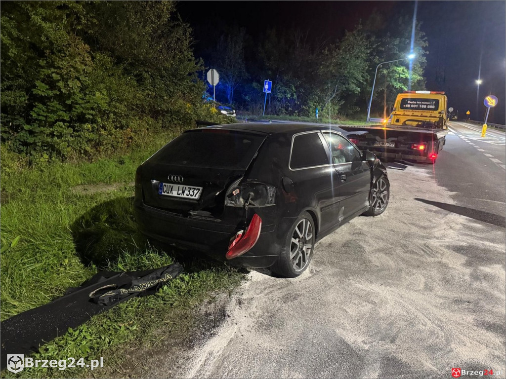 Wypadek w Zielęcicach: Audi zderzyło się z Golfem