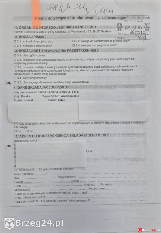 1200 działek w Grodkowie z wnioskami o wiatraki