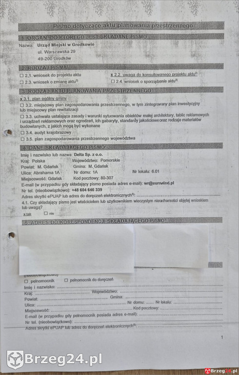 1200 działek w Grodkowie z wnioskami o wiatraki