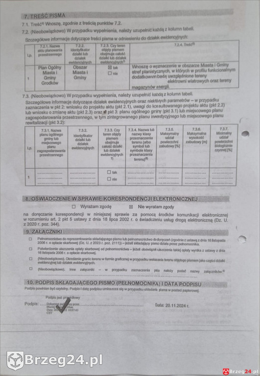 1200 działek w Grodkowie z wnioskami o wiatraki