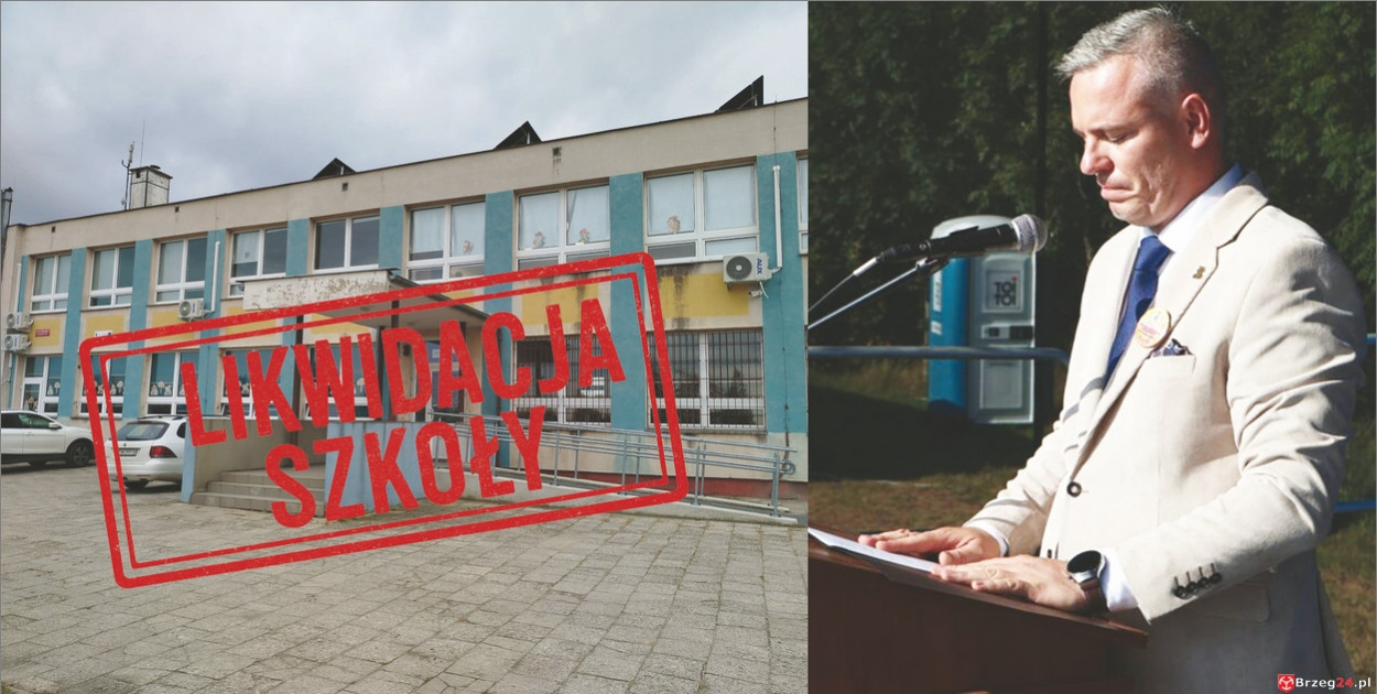 Wójt Michał Marek  likwiduje szkołę w Dobrzyniu