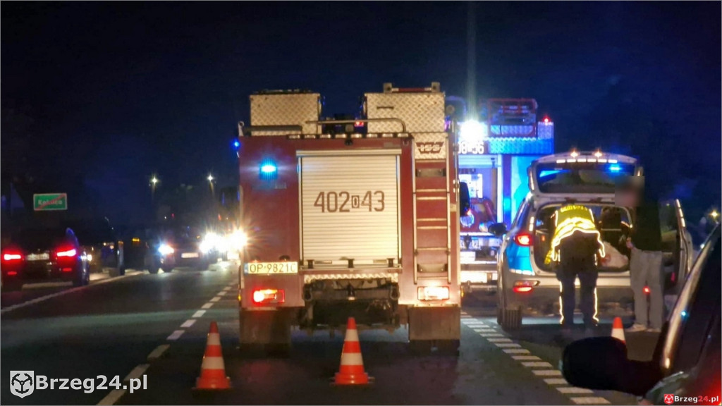 Groźne zderzenie w Kolnicy. Nocna akcja służb