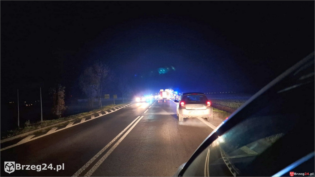 Groźne zderzenie w Kolnicy. Nocna akcja służb