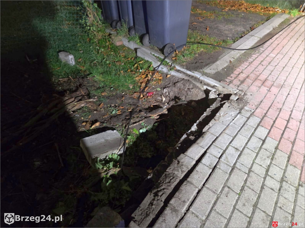 Pijany Ukrainiec z zakazem prowadzenia dachował