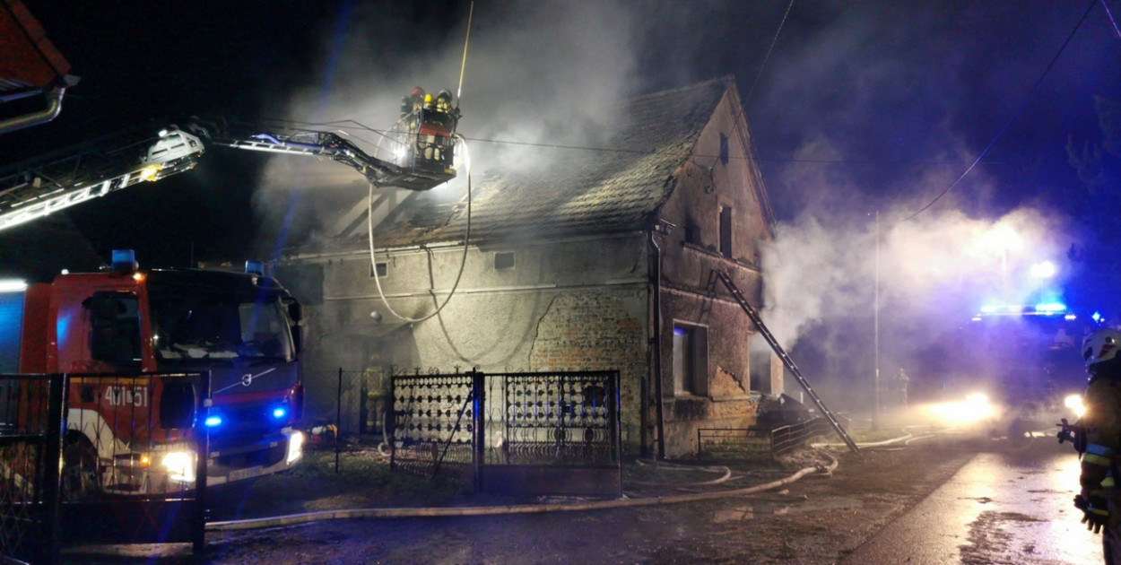 Pożar w Zielęcicach. Nie żyje 73 letni mężczyzna