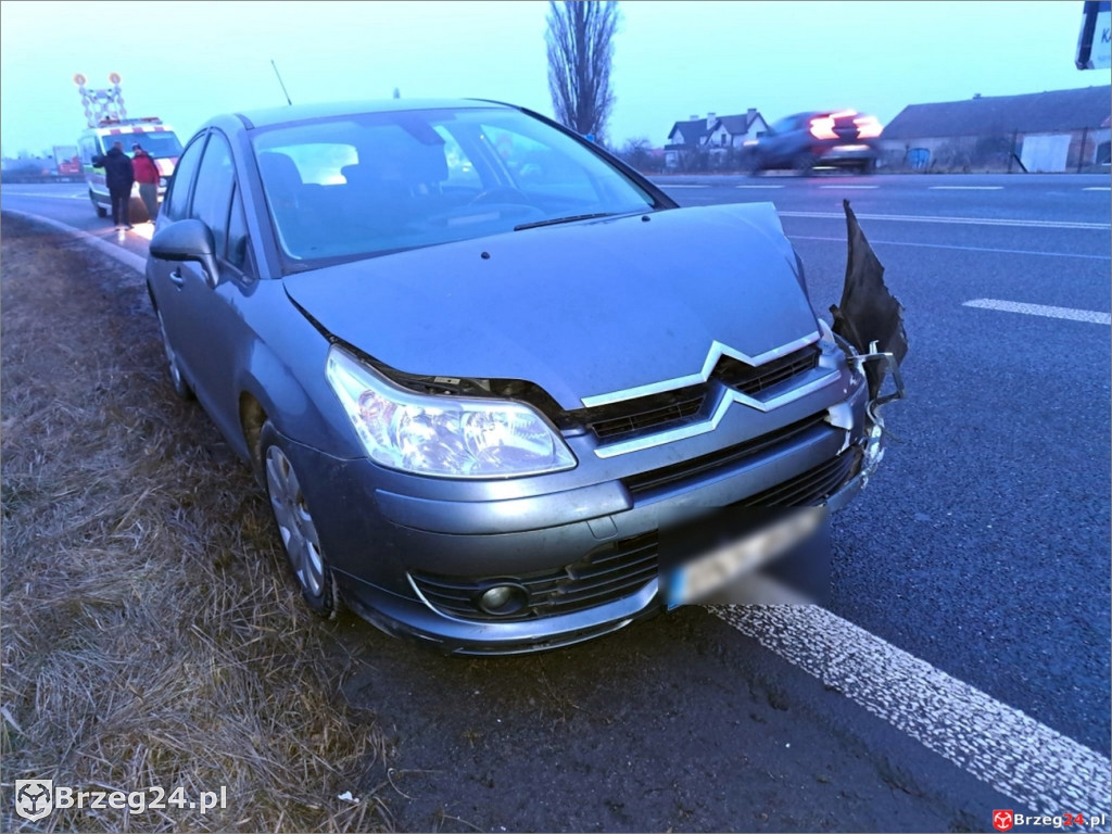 Policja po zdarzeniu na DK94. 84 latek sprawcą