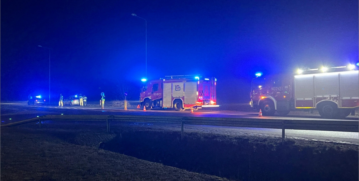 Grodków. Samochód potrącił pieszego na obwodnicy