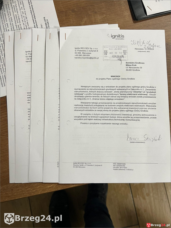 100 nowych wiatraków w gminie Grodków