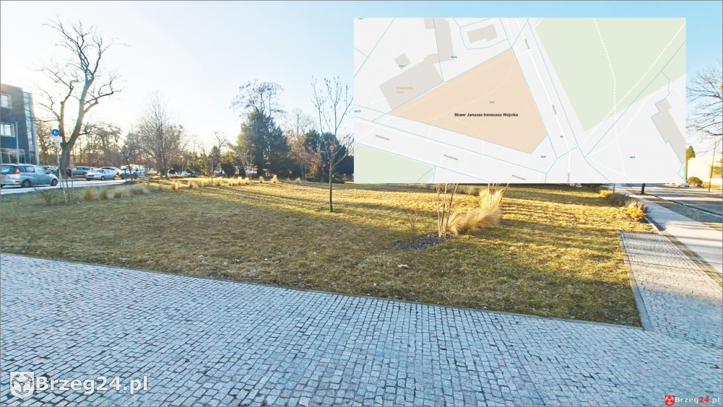 Skwer między Oławską a Wrocławską z nową  nazwą