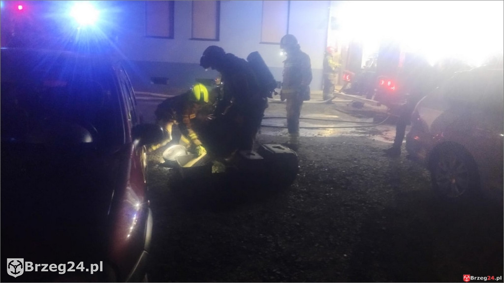 Pożar na ul. Szkolnej w Brzegu