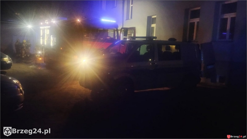 Pożar na ul. Szkolnej w Brzegu