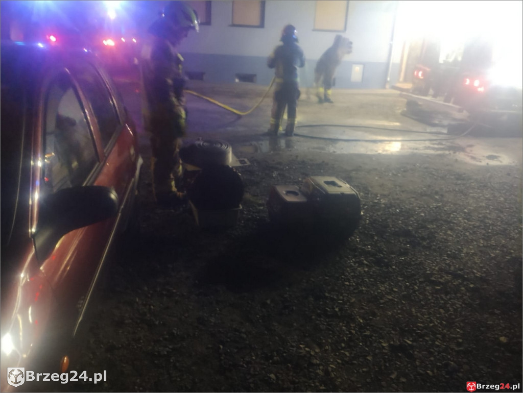 Pożar na ul. Szkolnej w Brzegu