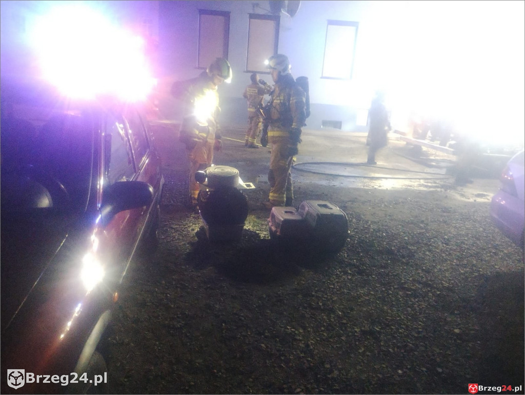 Pożar na ul. Szkolnej w Brzegu