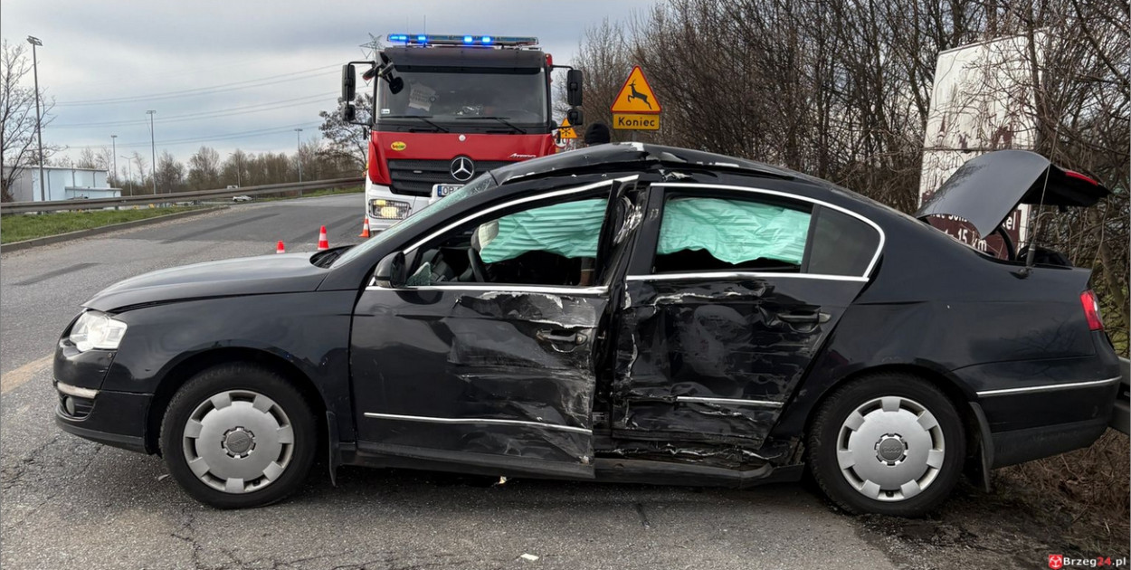 Wypadek na wjeździe na A4