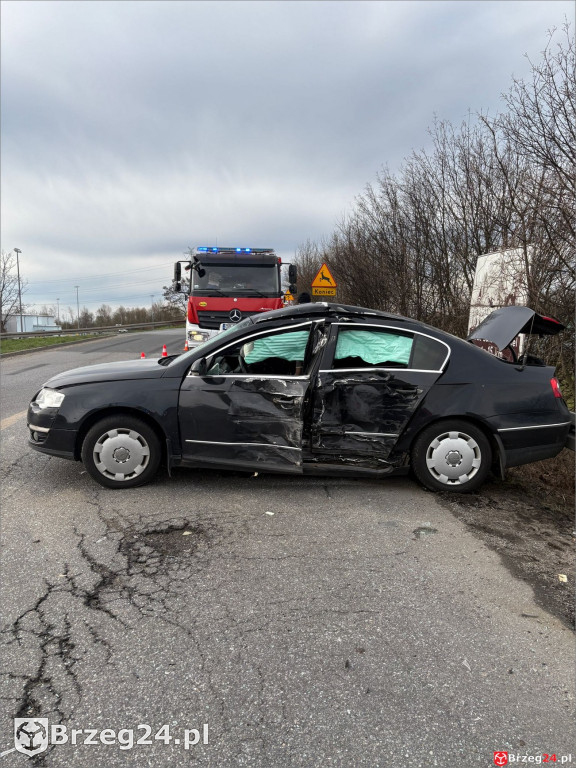 Wypadek na wjeździe na A4