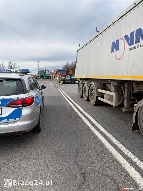 Wypadek na wjeździe na A4