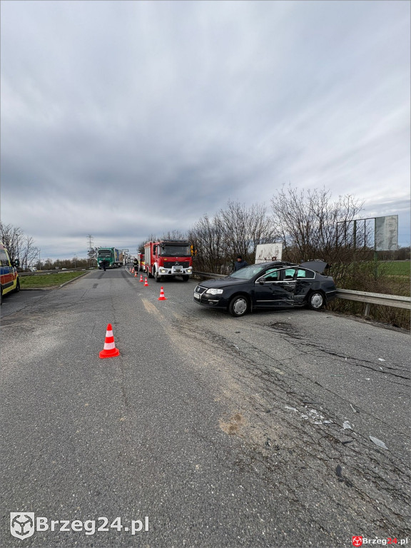 Wypadek na wjeździe na A4