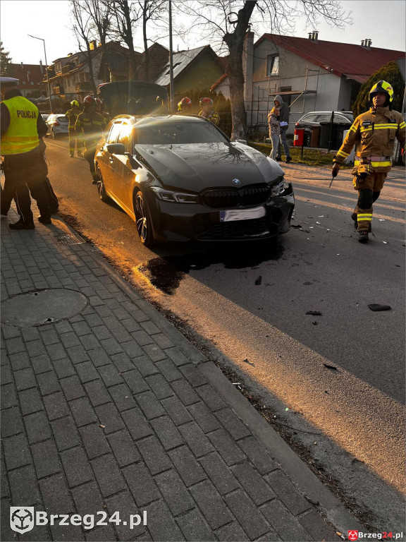 Zderzenie BMW i Renault w Skarbimierzu-Osiedlu