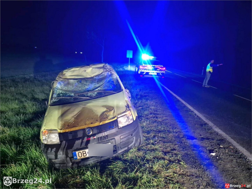 Łosiów - dachowanie 18-latki