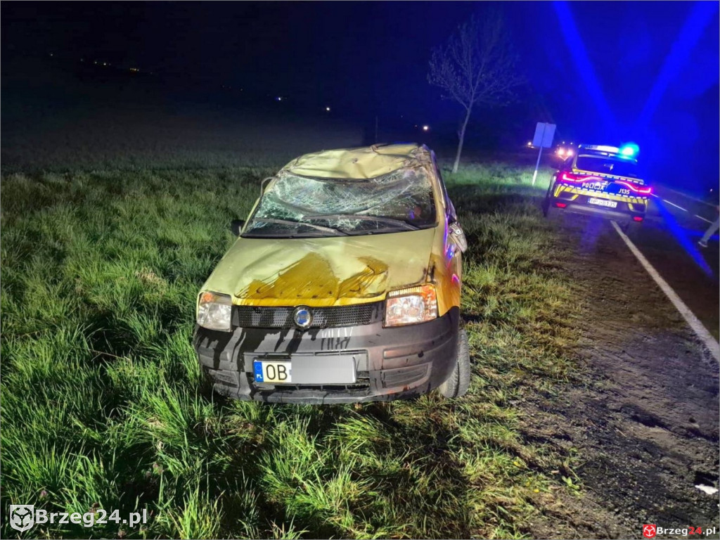 Łosiów - dachowanie 18-latki