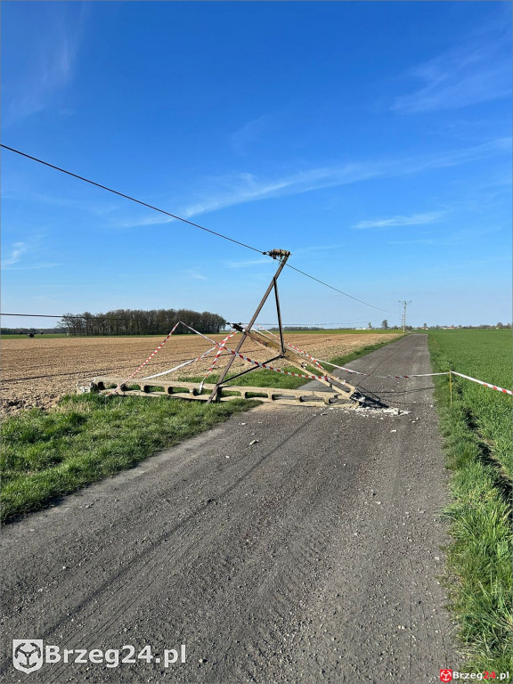 Dariusz Gajewski zniszczył słup wysokiego napięcia