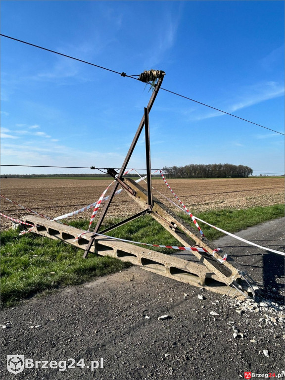 Dariusz Gajewski zniszczył słup wysokiego napięcia