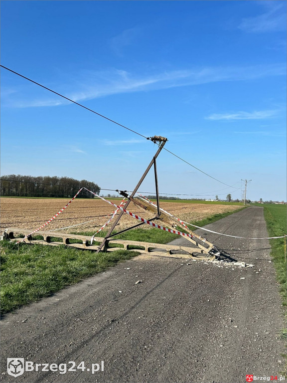 Dariusz Gajewski zniszczył słup wysokiego napięcia