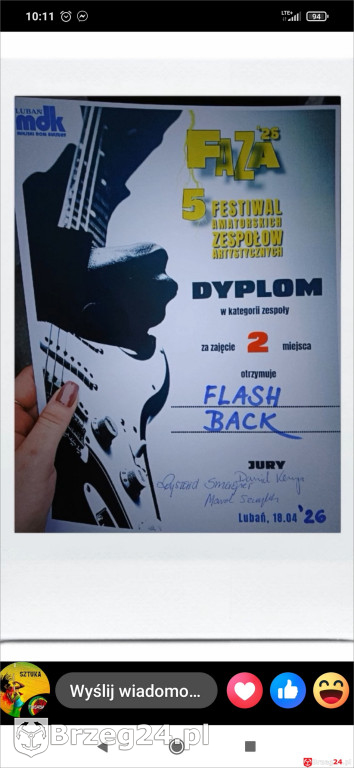 FlashBack z Brzegu z sukcesem na festiwalu