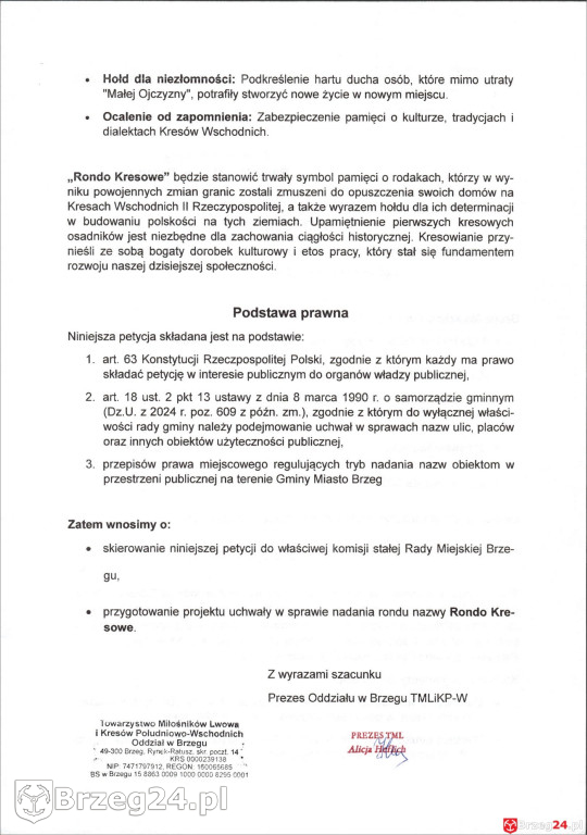 „Rondo Kresowe” przy Piastowskiej