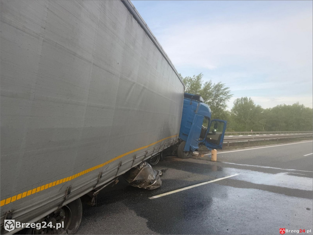 Paraliż na A4 pod Brzegiem